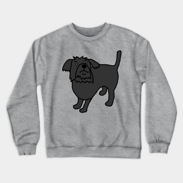 Cute Dog Crewneck Sweatshirt by ellenhenryart